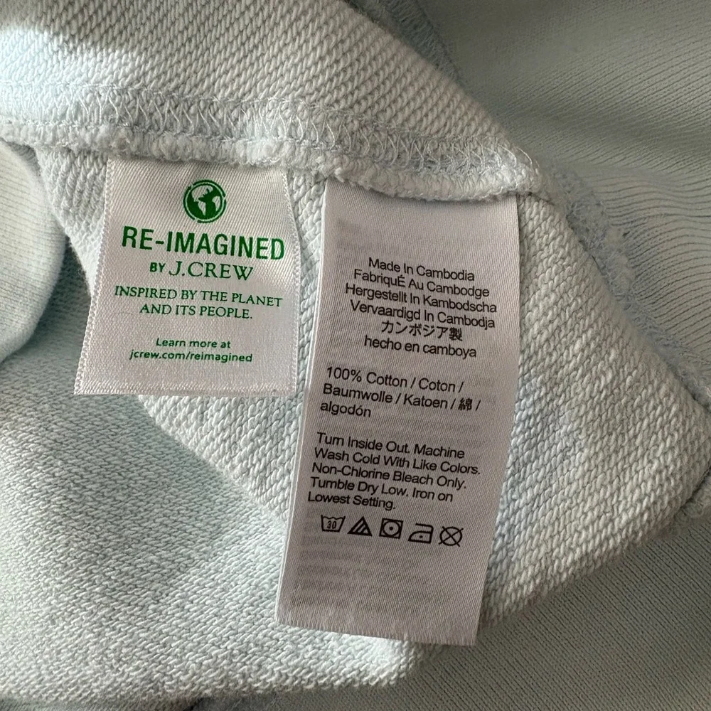J. Crew Soft Blue Crew Neck Sweater